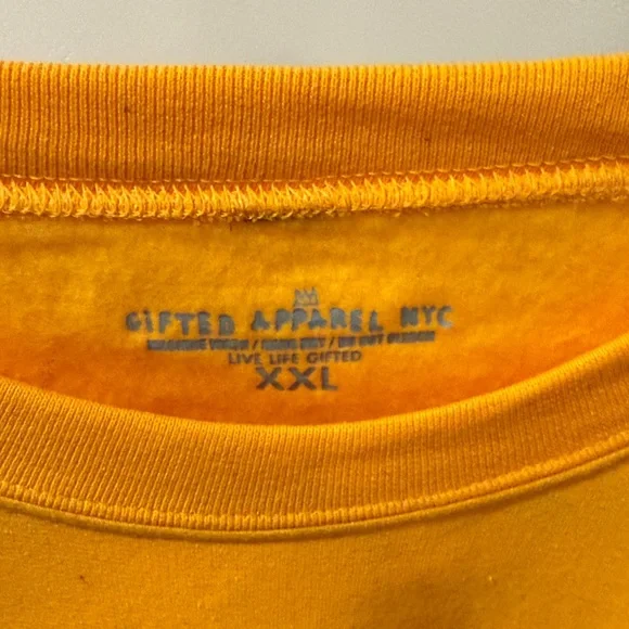 Yellow Graphic Oversized Sweatshirt (Unisex) - Picture 3 of 4